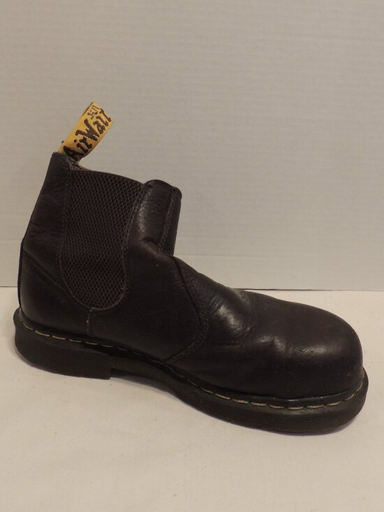 Dr. Marten Boots Men Size 8 Black Brown Steel Toe Outdoor Factory Work Boots main image 9
